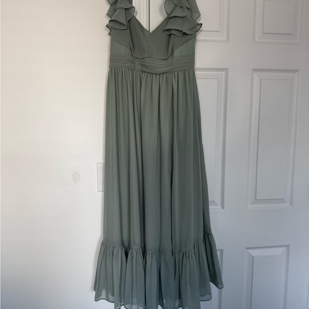 Birdy Grey Green Sweetheart Midi Dress for Wedding Guest